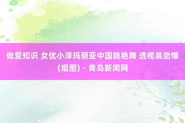 做爱知识 女优小泽玛丽亚中国跳艳舞 透视装劲爆(组图)－青岛新闻网