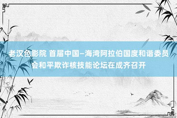老汉色影院 首届中国—海湾阿拉伯国度和谐委员会和平欺诈核技能论坛在成齐召开